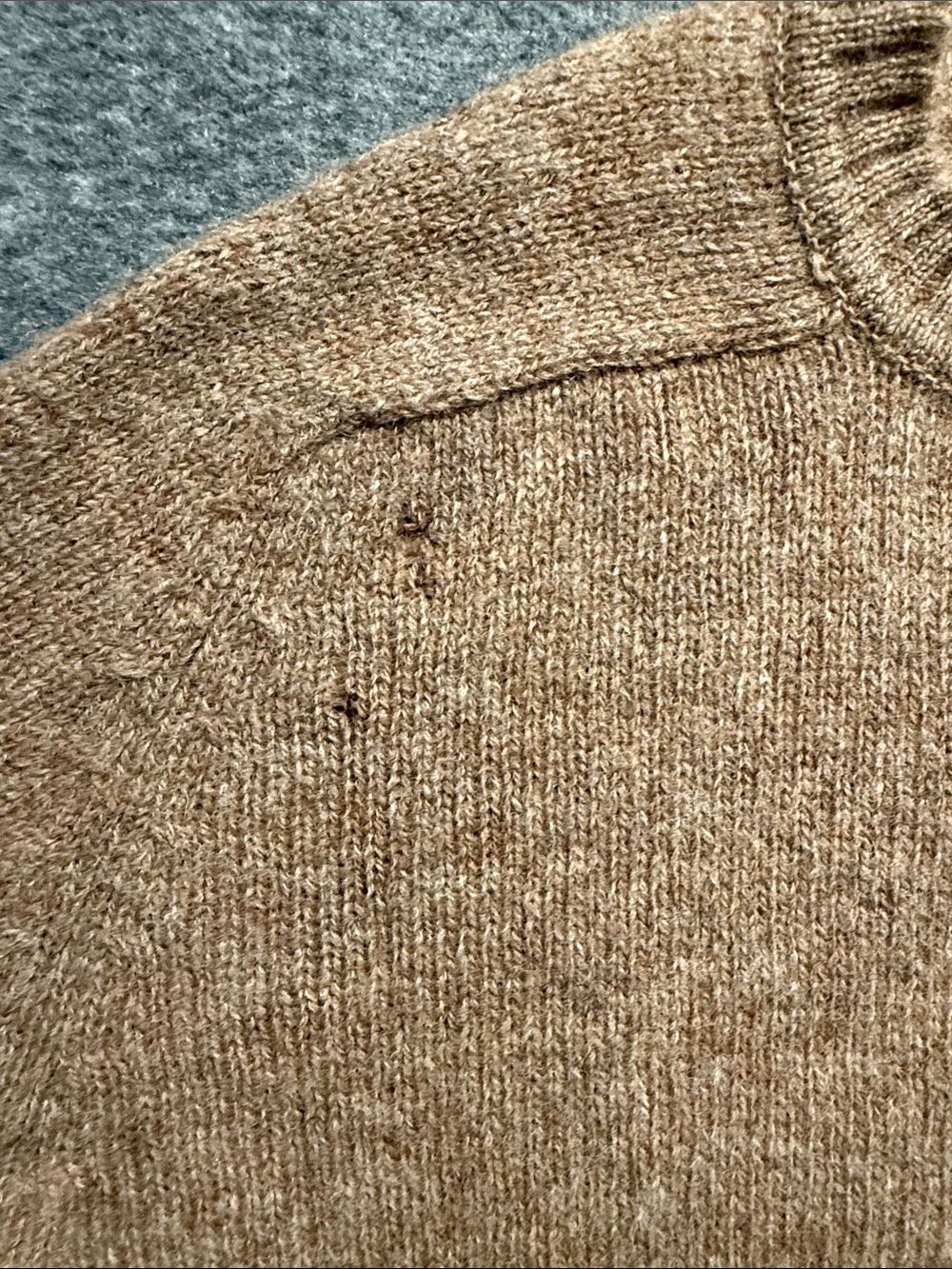 VTG Mens Brown Carl Michaels Sz L 100% Shetland Wool Grandpacore Knit Fisherman - Picture 7 of 10